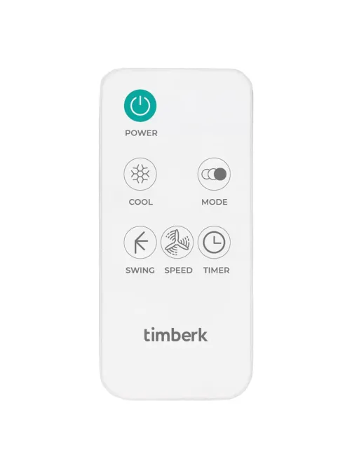 Охладитель воздуха колонный TIMBERK T-SAC01RC, 4 в 1, 3 режима, 50 Вт, бак 3 л, пульт ДУ, белый
