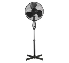 Вентилятор напольный SONNEN FS40-A55, d=40 см, 45 Вт, 3 скоростных режима, таймер, черный, 451035