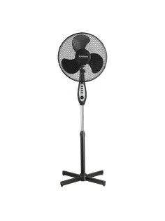 Вентилятор напольный SONNEN FS40-A55, d=40 см, 45 Вт, 3 скоростных режима, таймер, черный, 451035