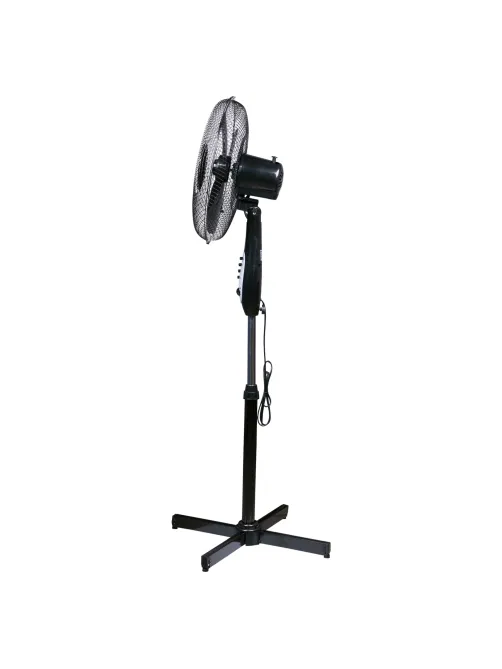 Вентилятор напольный SONNEN FS40-A55, d=40 см, 45 Вт, 3 скоростных режима, таймер, черный, 451035