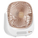 Вентилятор настольный CENTEK CT-5041, USB-питание, 3 режима, LED-подсветка, d=10 см, 5 Вт, белый
