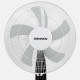 Вентилятор напольный, 3 режима, пульт ДУ, SONNEN TF-45W-40-520, d=40 см, 45 Вт, белый, 454788