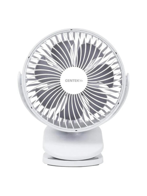 Вентилятор настольный CENTEK CT-5045, 4 режима, d=15 см, 5 Вт, белый