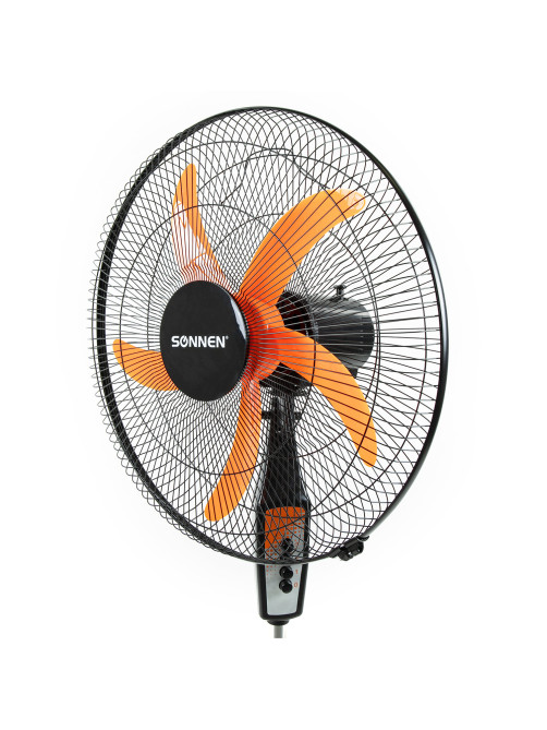 Вентилятор напольный, 3 режима, SONNEN TF-50W-45-А304, d=45 см, 50 Вт, черный, 454789