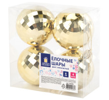 Украшение ёлочное 4 шт., 6 см, 