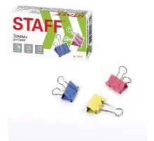Зажимы для бумаг STAFF 