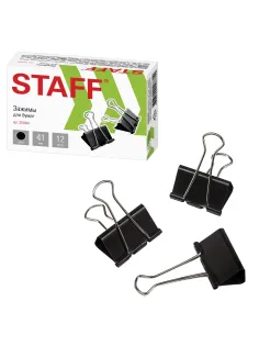Зажимы для бумаг STAFF
