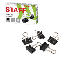 Зажимы для бумаг STAFF 