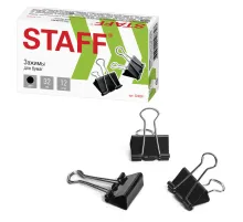 Зажимы для бумаг STAFF 