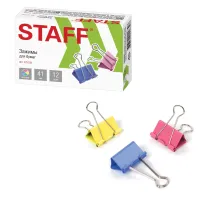 Зажимы для бумаг STAFF 