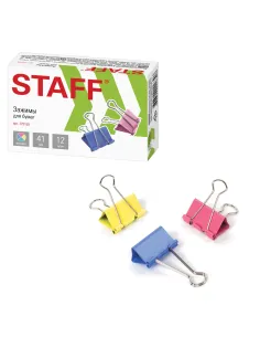 Зажимы для бумаг STAFF 