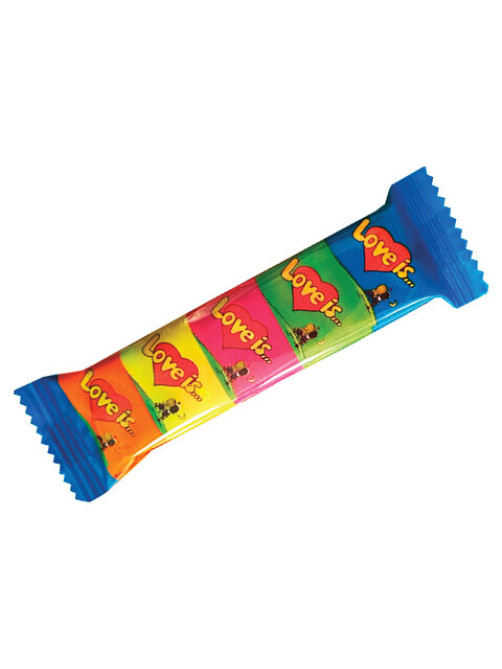 Жевательная резинка LOVE IS ассорти вкусов, 21 г (5 штук по 4,2 г), 70471