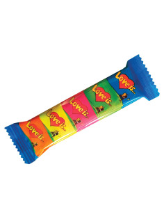 Жевательная резинка LOVE IS ассорти вкусов, 21 г (5 штук по 4,2 г), 70471