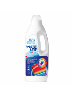 Гель для стирки цветных тканей 1 л, WHITE LINE Color, WL-01