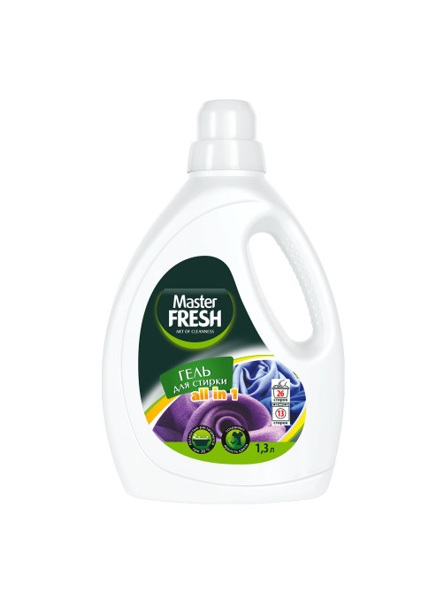 Гель для стирки для всех типов тканей 1,3 л MASTER FRESH 