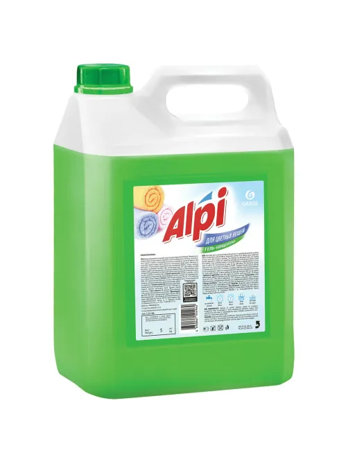 Гель для стирки цветного белья концентрированный нейтральный 5 л, GRASS ALPI, 125186