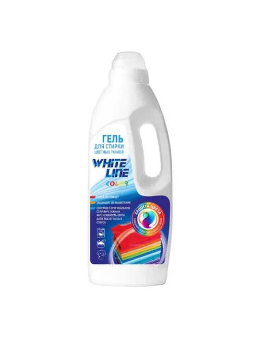 Гель для стирки цветных тканей 1 л, WHITE LINE Color, WL-01