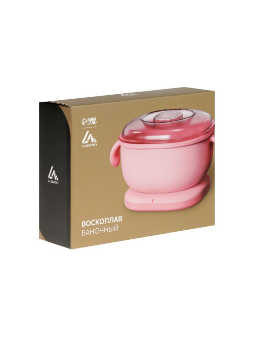 Воскоплав Luazon LVPL-06, баночный, силиконовый, 100 Вт, 400 г, розовый