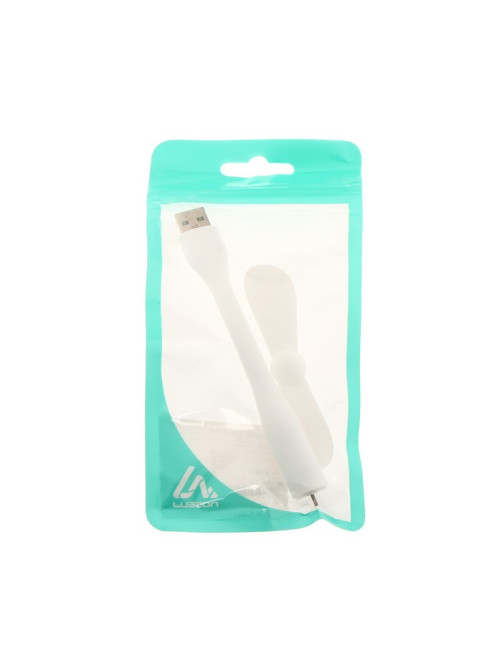 Вентилятор с гибким корпусом Luazon LOF-05, USB, 11 см, белый