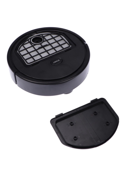 Робот-пылесос Luazon LVC-101, сухая уборка, 0.4 л, от USB, 5 Вт, 1200мА/ч, чёрный