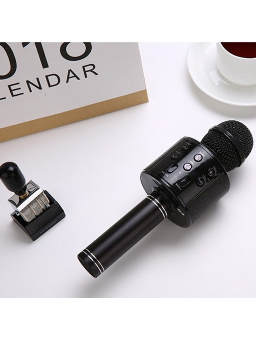Микрофон для караоке Luazon LZZ-56, WS-858, 1800 мАч, чёрный