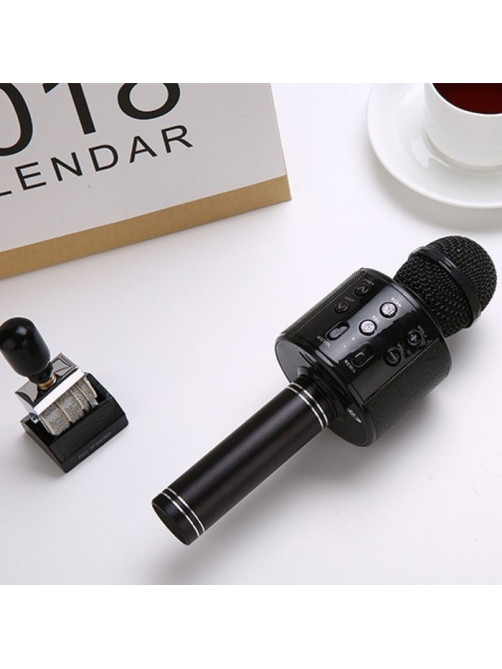 Микрофон для караоке Luazon LZZ-56, WS-858, 1800 мАч, чёрный