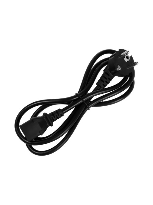 Кабель питания Luazon KDGN-005, Schuko - C13, 10 А, 1.5 м, трёхжильный, чёрный