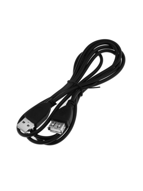 Кабель-удлинитель Luazon CAB-5, USB A (m) - USB A (f), 1.5 м, чёрный