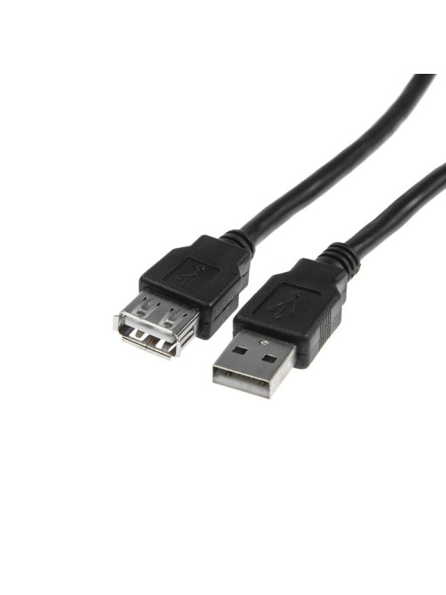 Кабель-удлинитель Luazon CAB-5, USB A (m) - USB A (f), 1.5 м, чёрный