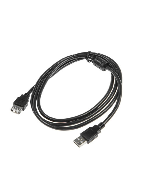 Кабель-удлинитель Luazon CAB-5, USB A (m) - USB A (f), 1.5 м, чёрный