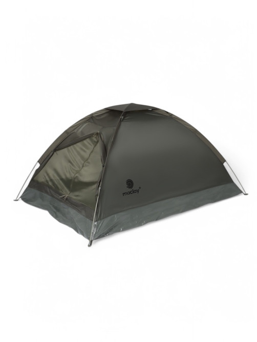 Палатка туристическая 2-местная maclay fisht te 2, 205×150×105 см, трекинговая, однослойная, зелёная