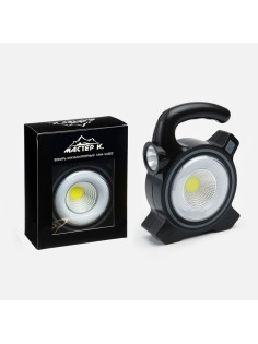 Фонарь ручной аккумуляторный «Мастер К», солнечная батарея, USB, 17×13 см