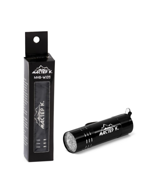 Фонарь ручной «Мастер К» MHB-W1D9, 9 LED, 90 Лм, 1 режим, от батареек 3×ААА