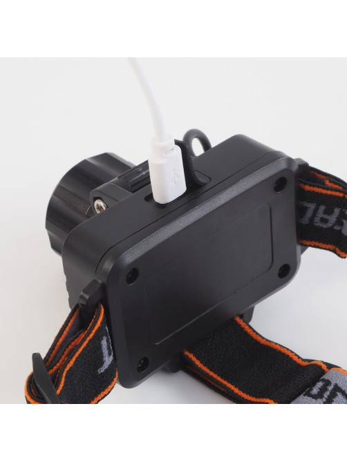 Фонарь налобный аккумуляторный, серия: «Мастер К», 3 режима, 6×8.5 см, от USB