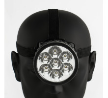 Фонарь налобный «Мастер К», 7 LED, 1 режим, 7.5×6.3 см, от батареек 3×ААА