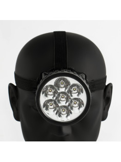 Фонарь налобный «Мастер К», 7 LED, 1 режим, 7.5×6.3 см, от батареек 3×ААА
