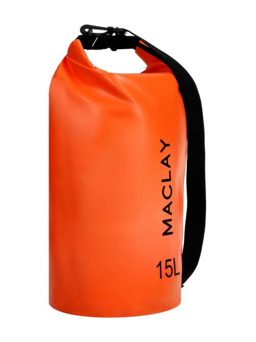 Гермомешок туристический maclay, 15 л, 500D, с лямкой, МИКС