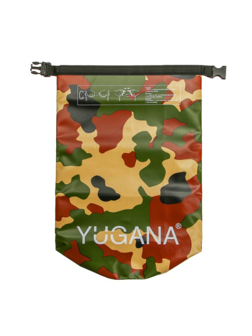 Гермомешок YUGANA, ПВХ, водонепроницаемый 20 л, один ремень, хаки