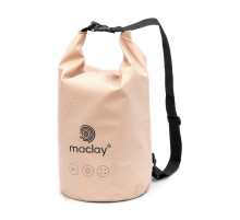 Гермомешок туристический maclay, 30 л, 500D, с лямкой, бежевый
