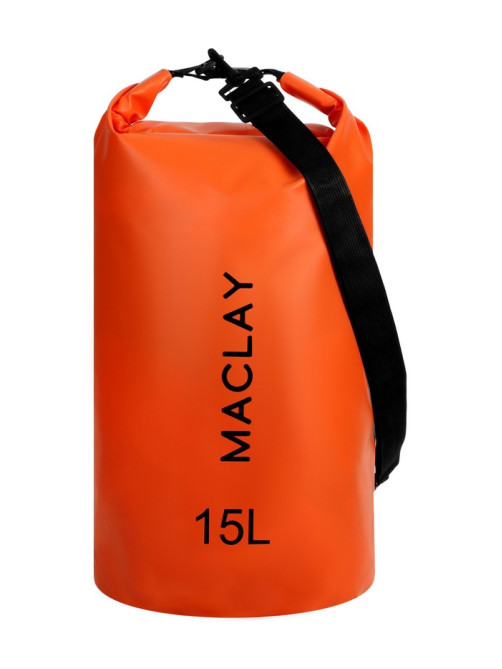 Гермомешок туристический maclay, 15 л, 500D, с лямкой, МИКС