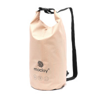 Гермомешок туристический maclay, 40 л, 500D, с лямкой, бежевый