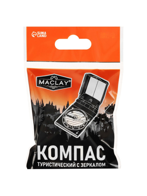 Компас Maclay DC30-1, с зеркалом, в коробке