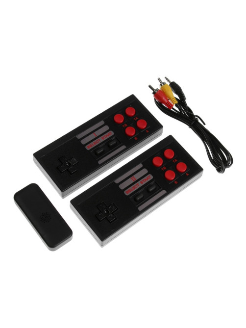 Игровая приставка MYBIT Game-6, 8 бит, 620 игр, RCA, 2 беспроводных джойстика, черная