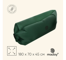 Надувной диван maclay, 190Т, 180×70×45 см, оливковый