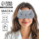Маска для сна «Кошечка», серая