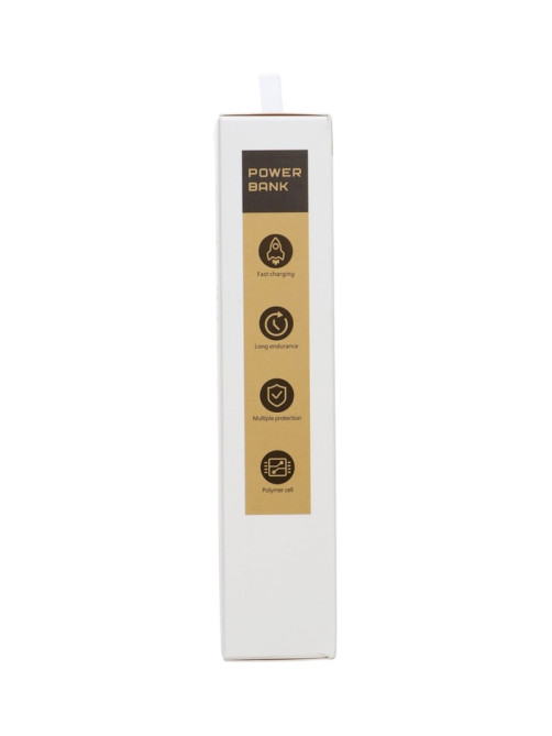 Внешний аккумулятор Luazon PB-05, 6000 мАч, 3хUSB, 2 А, дисплей, фонарик, белый