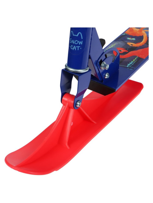 Самокат-снегокат 2 в 1 «Динозавры» Snow Cat, 100 мм