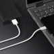Кабель Windigo, Lightning - USB, 2 А, зарядка + передача данных, TPE оплетка, 1 м, белый