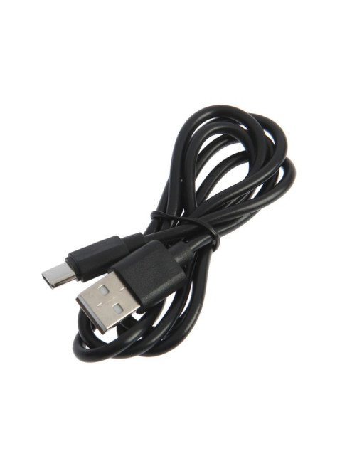Кабель LuazON, Type-C - USB, 2 А, 1 м, чёрный