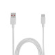Кабель LuazON, Type-C - USB, 1 А, 2 м, белый